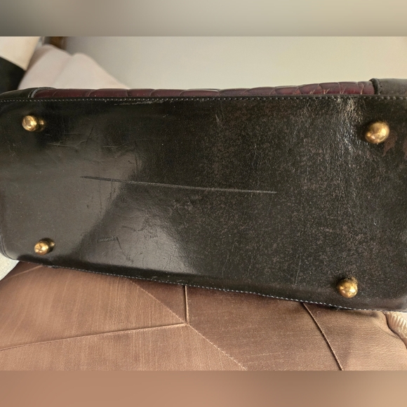 ⚡💥FLASH SALE 💲 FIRM 🔒 Brahmin: Vintage Croc-  Embossed  Medium Satchel - Picture 8 of 8